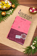 Chettinad Linen Cotton Saree - Pink